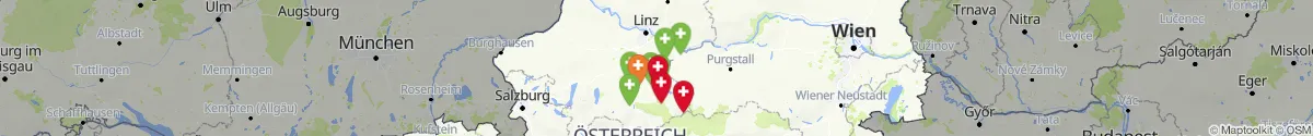 Kartenansicht für Apotheken-Notdienste in der Nähe von Weyer (Steyr  (Land), Oberösterreich)